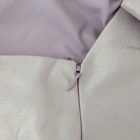 Teri Jon Prom Dress Maxi Gown 6 Purple Rickie Freeman Metallic Shoulder Formal - Picture 8 of 11